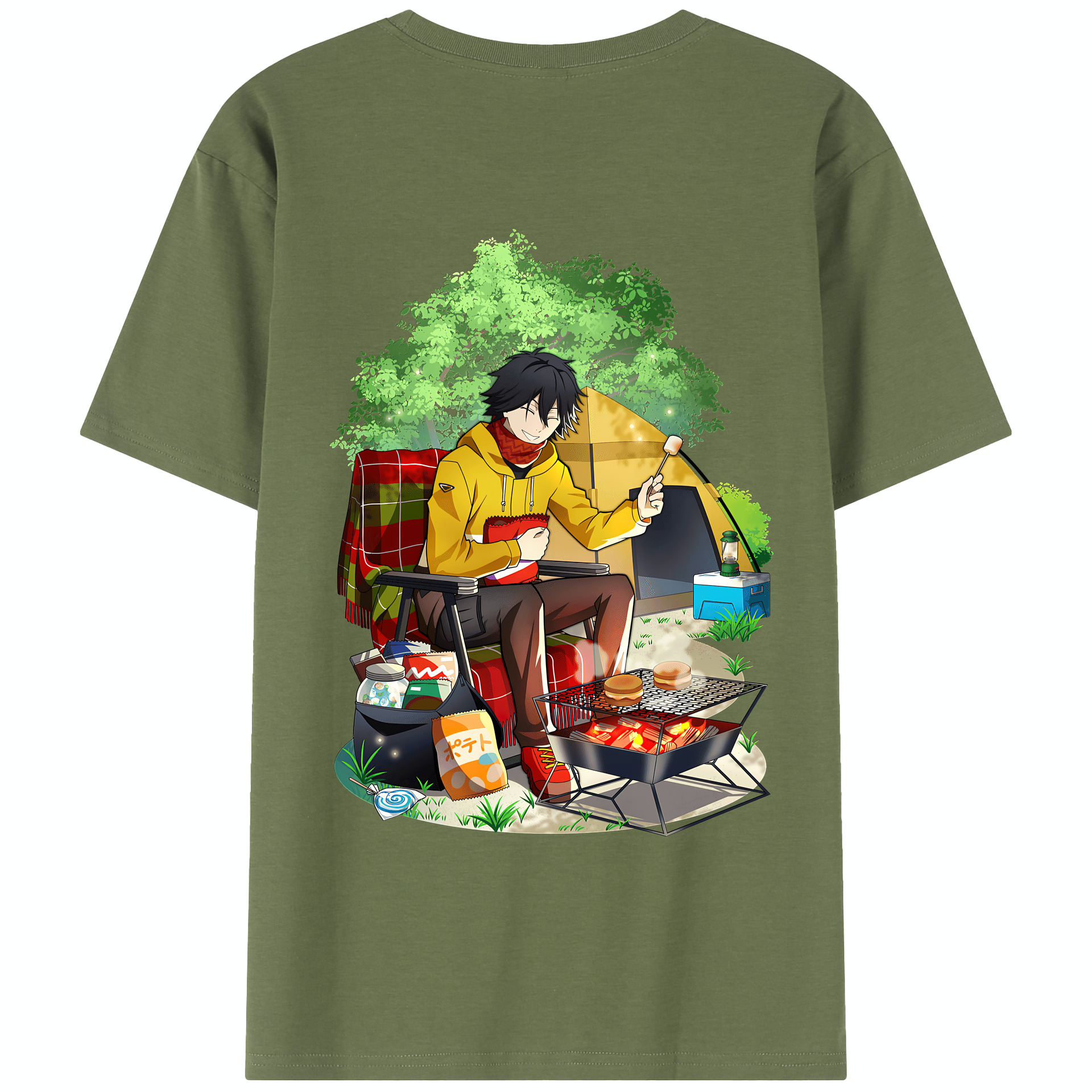 （画像用） 文豪ストレイドッグス Bungo Stray Dogs 綿100％半袖Tシャツ（背面プリント）